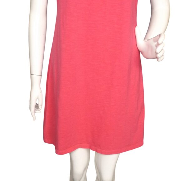 TOMMY BAHAMA Jersey Dress, S, Bright Pink, Lace Up Neck, Sleeveless, Summer - Picture 6 of 10